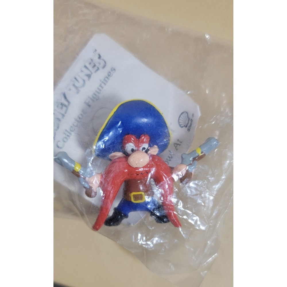 Vintage 1990 Looney Tunes Yosemite Sam Shell Gas Station Figure Sealed Applause